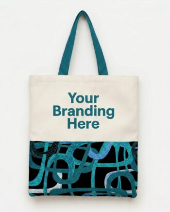 Ankara-Trimmed Canvas Tote Bags.