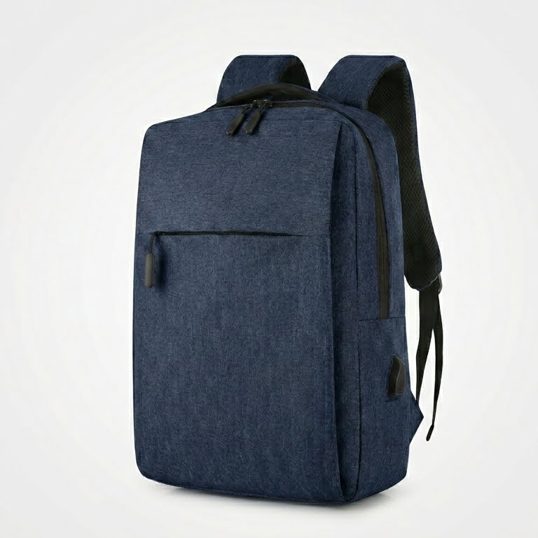 USB Charging Laptop Backpack | Anti-Theft Business Bag — Light Grey, Charcoal & Navy (Customizable) - Image 3