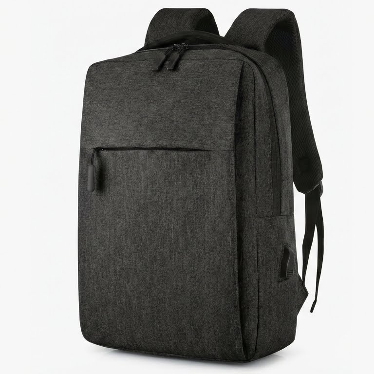 USB Charging Laptop Backpack | Anti-Theft Business Bag — Light Grey, Charcoal & Navy (Customizable) - Image 2