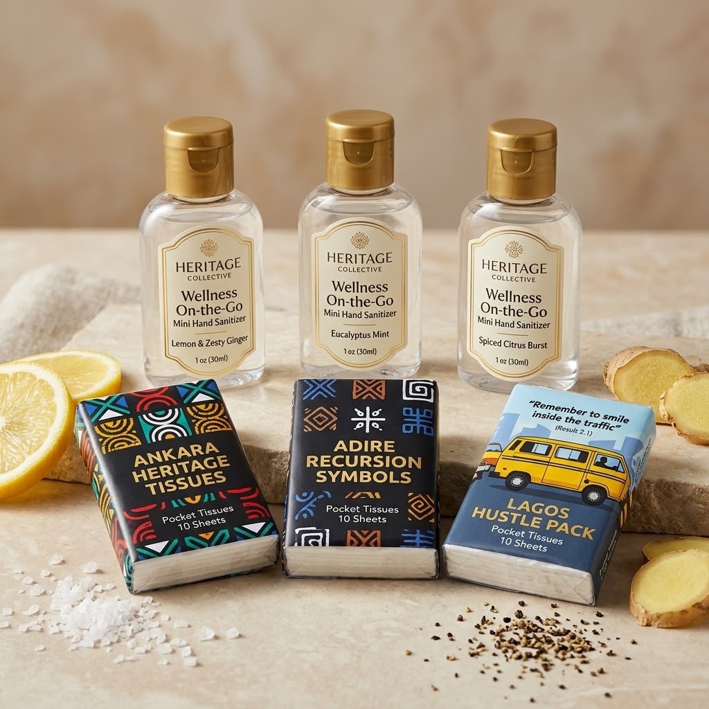 Mini Hand Sanitizers and Pocket Tissues