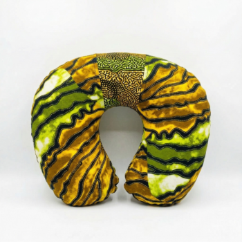 African print travel neck pillow