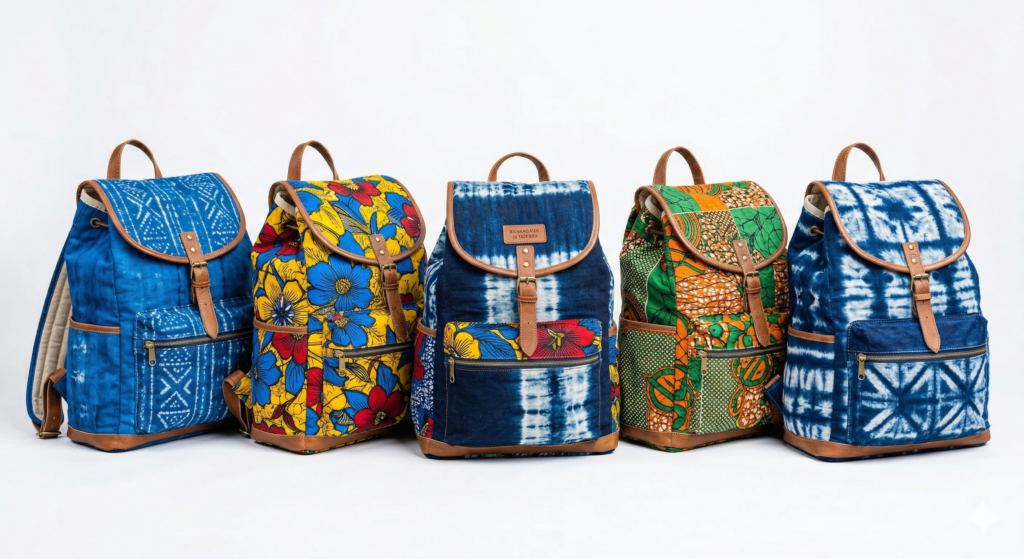 Traditional Nigerian Gifts- Ankara & Adire Print Backpacks