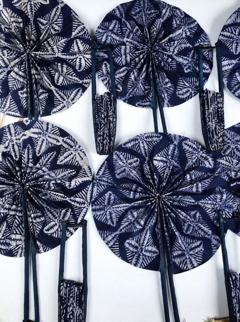 Funeral Souvenirs in Nigeria: Ankara Handfan
