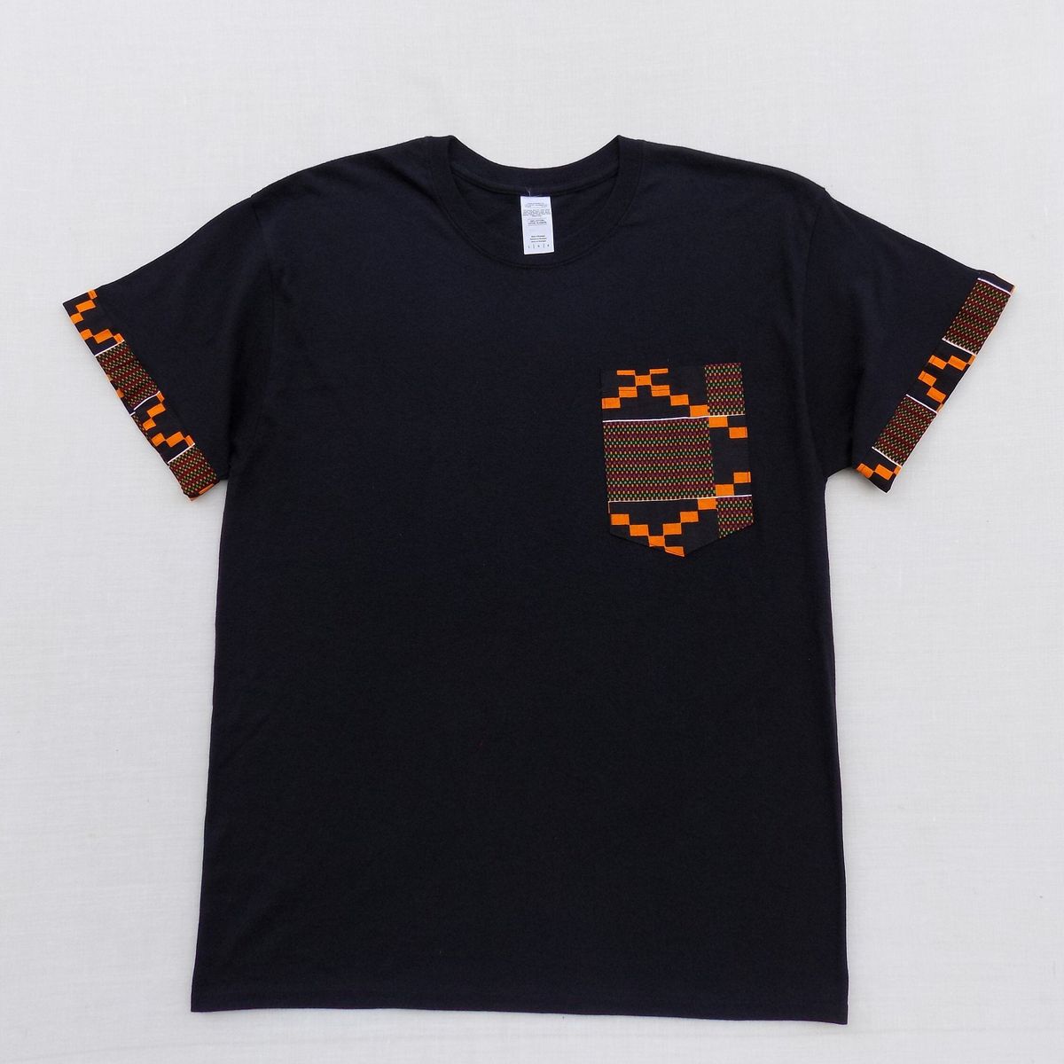 Plain T-Shirts with Subtle Ankara Trims