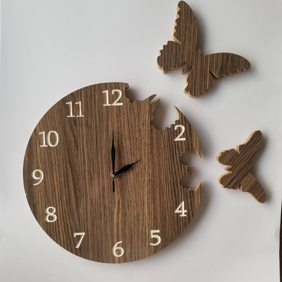 Nigerian Funeral Gifts: Handmade Wooden Wall Clock