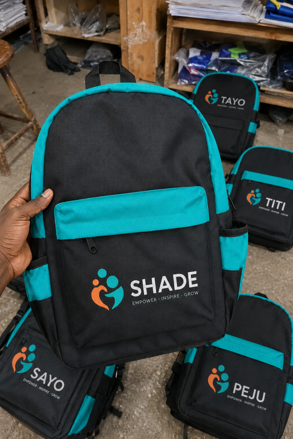 Custom school bags in Nigeria packed and ready for nationwide delivery