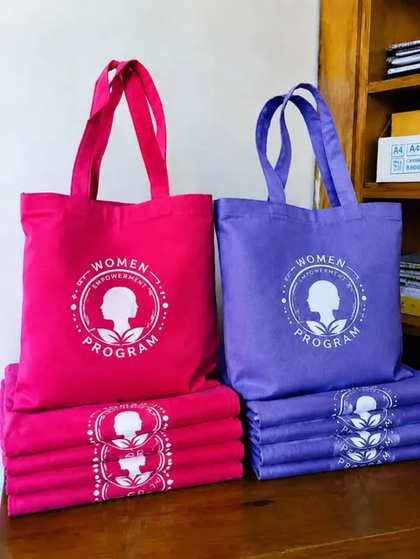 Tote Bags prepared for a Nigerian church programme