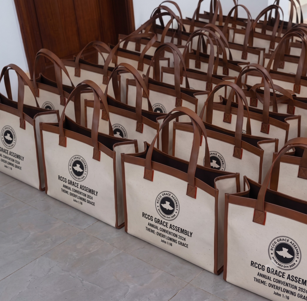 Jute Bags branded for church workers and ushers